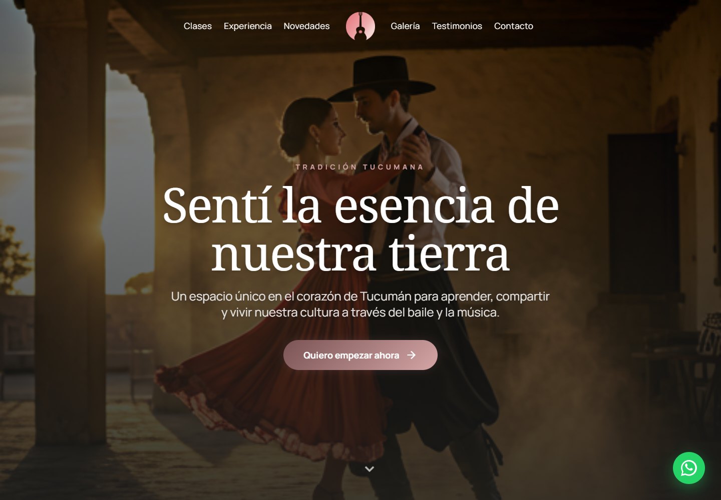 Captura del sitio de La Guitarreada